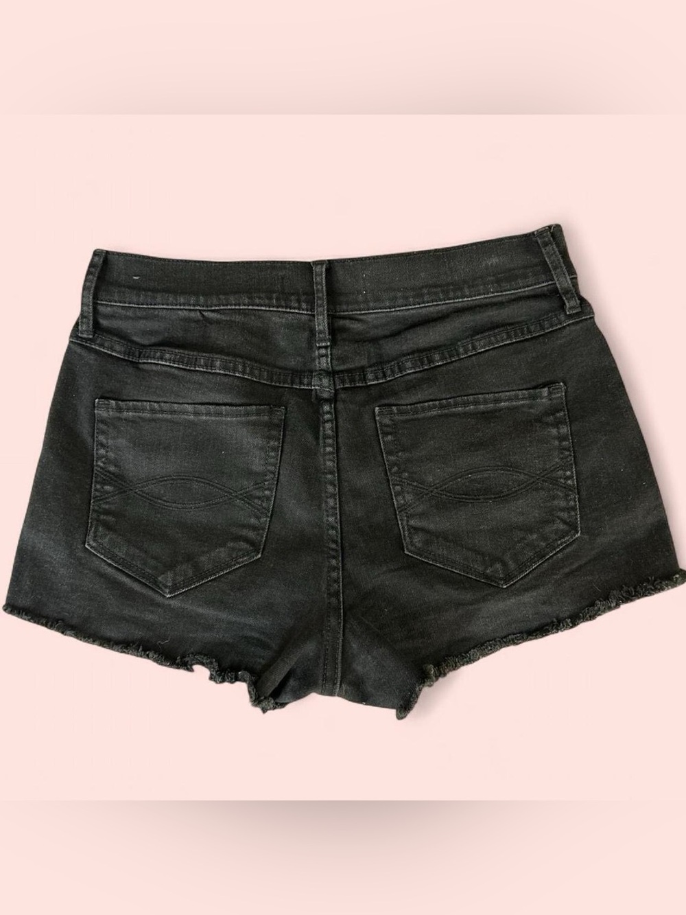 🖤Abercrombie & Fitch Black Denim Cutoff Shorts 8🖤